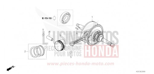 CRANKSHAFT/PISTON NSC110P de 2023