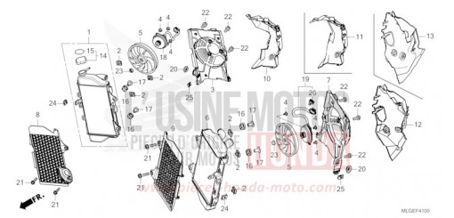RADIATOR CRF1100D2P de 2023