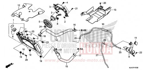 RADIATORE CB500FAG di 2016
