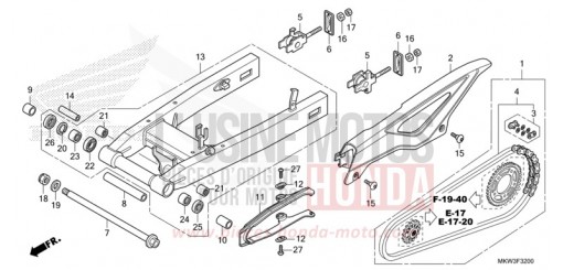 SWINGARM NC750XDM de 2021