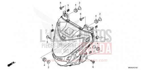 HEADLIGHT NC750XDM de 2021