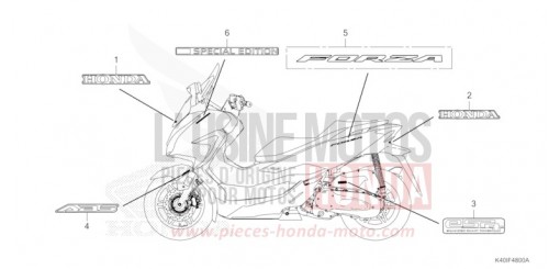 MARCA/EMBLEMA NSS125ADP di 2023