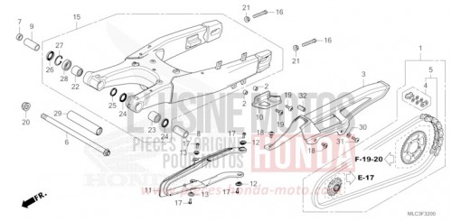 SWINGARM XL750P de 2023