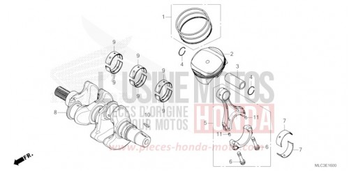 CRANKSHAFT/PISTON XL750P de 2023