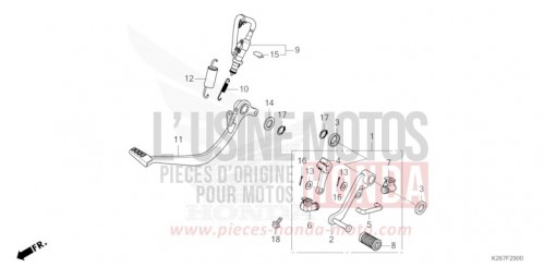 PEDAL MSX125AN de 2022
