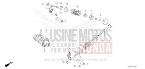 CAMSHAFT/VALVE MSX125AN de 2022