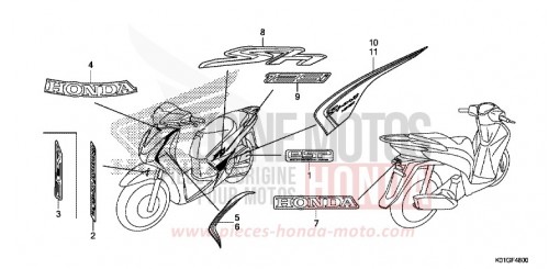 MARCA/STRISCIA SH125ADG di 2016