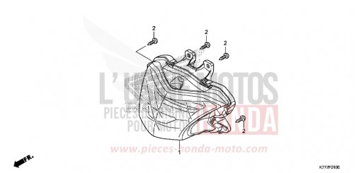 HEADLIGHT SH125ADK de 2019