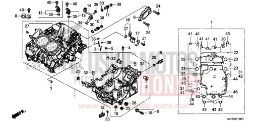 CRANKCASE CRF1000AK de 2019