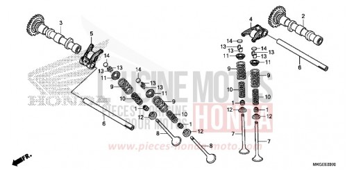 CAMSHAFT/VALVE CMX500AP de 2023