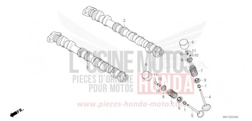 CAMSHAFT/VALVE CBR650RAP de 2023