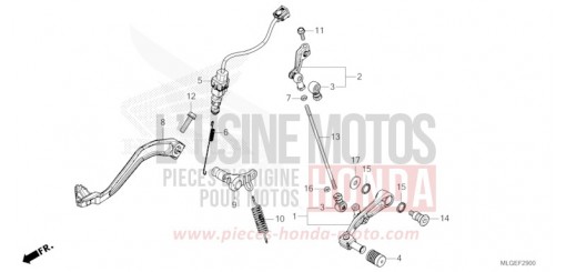 PEDAL CRF1100AP de 2023