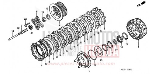 CLUTCH GL1500C1 de 2001