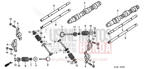 CAMSHAFT/VALVE GL1500C2 de 2002