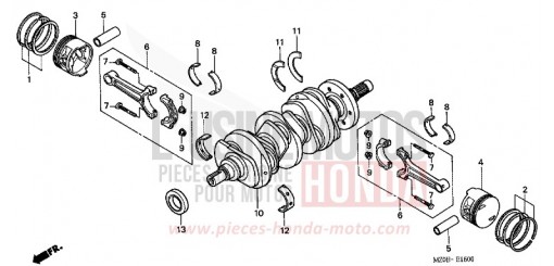 CRANKSHAFT/PISTON GL1500C2 de 2002