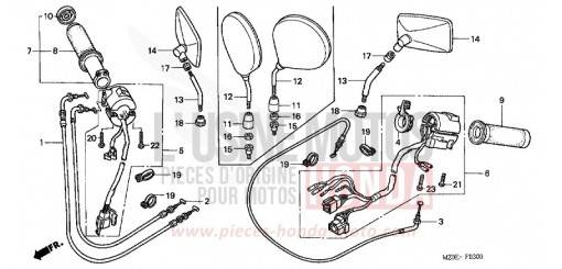 SWITCH/CABLE GL1500C2 de 2002
