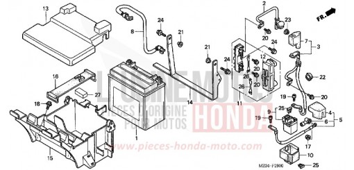 BATTERY GL1500C2 de 2002