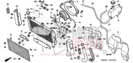 RADIATOR GL1500C2 de 2002