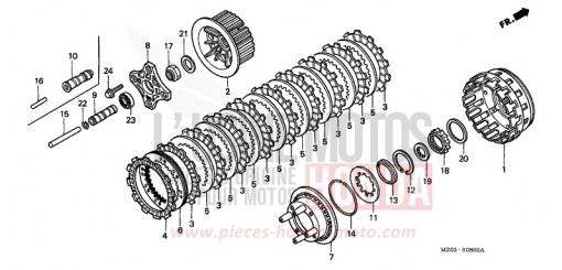 CLUTCH GL1500CW de 1998