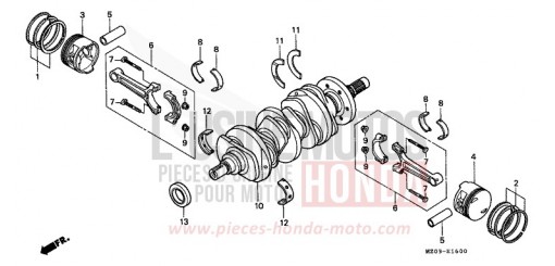 CRANKSHAFT/PISTON GL1500CW de 1998
