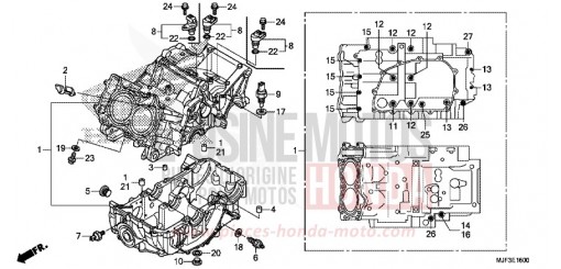 CRANKCASE CTX700AE de 2014