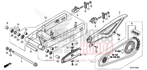 SWINGARM CTX700AE de 2014