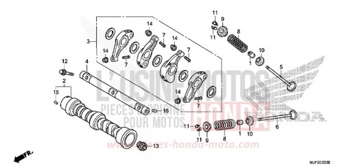 CAMSHAFT/VALVE CTX700AE de 2014
