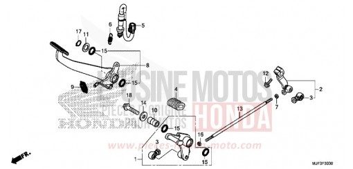 PEDAL CTX700AE de 2014
