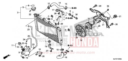 RADIATOR CTX700AE de 2014