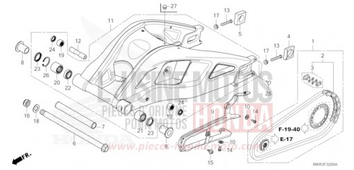 SWINGARM CBR1000STL de 2020