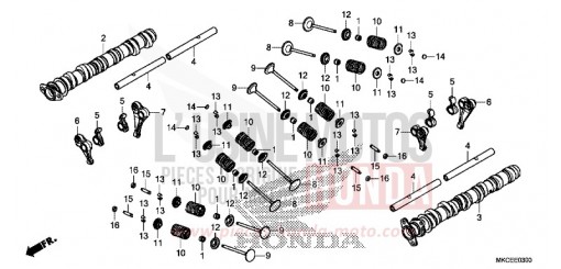 CAMSHAFT/VALVE GL1800BK de 2019