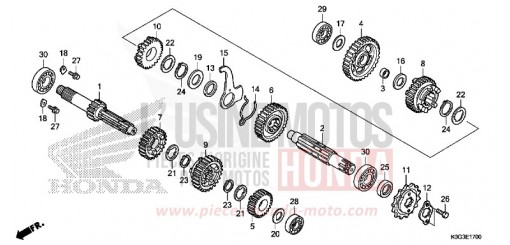 TRANSMISSION C125AK de 2019