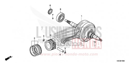CRANKSHAFT/PISTON C125AK de 2019