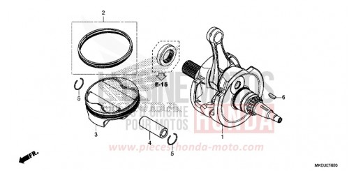 CRANKSHAFT/PISTON CRF450LK de 2019