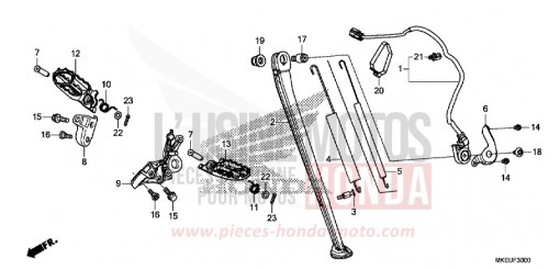 STEP/STAND CRF450LK de 2019