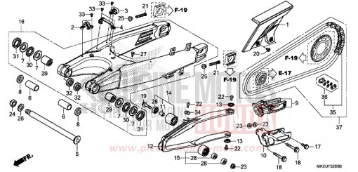 SWINGARM CRF450LK de 2019
