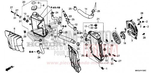 RADIATORE CRF450LL di 2020