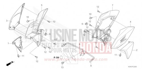 SHROUD CBF125MM de 2021