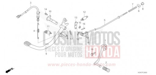 PEDAL CBF125MM de 2021