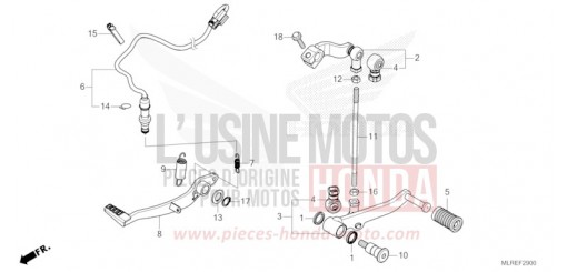 PEDAL CB500FAR de 2024