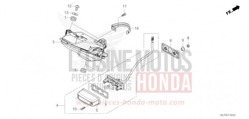 TAILLIGHT CB500FAR de 2024