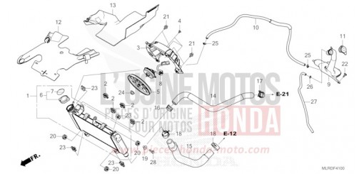 RADIATOR CB500XAR de 2024
