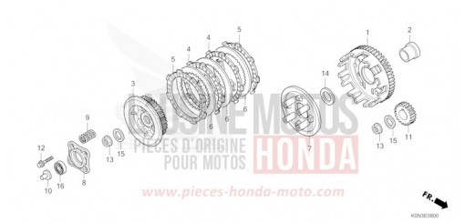 CLUTCH CBF125MER de 2024
