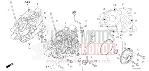 CRANKCASE CBF125MER de 2024