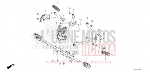 PEDANA CBF125MER di 2024