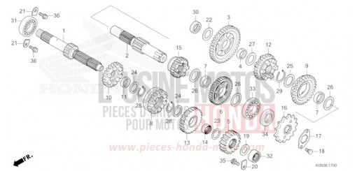 TRANSMISSION CBF125MER de 2024