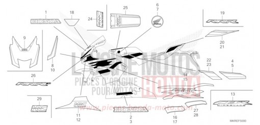 MARCA/STRISCIA CBR1000SPR di 2024