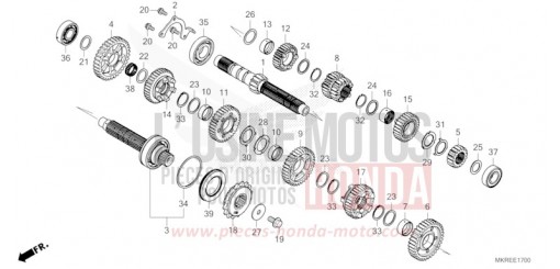 TRANSMISSION CBR1000STR de 2024