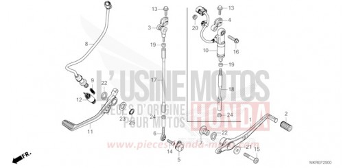 PEDALE CBR1000STR di 2024