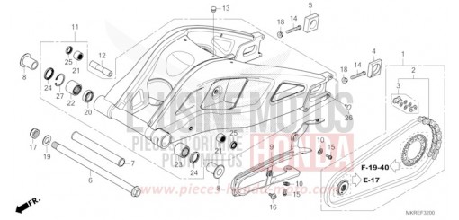SWINGARM CBR1000STR de 2024